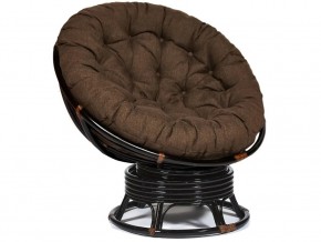 Кресло-качалка Papasan w 23/01 B с подушкой Antique brown, ткань Коричневый в Когалыме - kogalym.magazin-mebel74.ru | фото