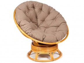 Кресло-качалка Papasan w 23/01 B с подушкой Honey, экошерсть Коричневый в Когалыме - kogalym.magazin-mebel74.ru | фото