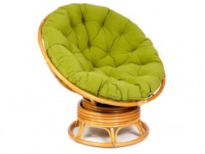 Кресло-качалка Papasan w 23/01 B с подушкой Honey, флок Олива в Когалыме - kogalym.magazin-mebel74.ru | фото