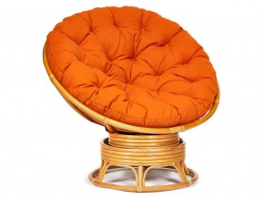 Кресло-качалка Papasan w 23/01 B с подушкой Honey, ткань Оранжевый в Когалыме - kogalym.magazin-mebel74.ru | фото