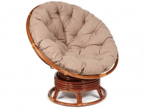 Кресло-качалка Papasan w 23/01 B с подушкой Pecan, экошерсть Коричневый в Когалыме - kogalym.magazin-mebel74.ru | фото