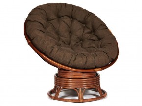 Кресло-качалка Papasan w 23/01 B с подушкой Pecan, ткань Коричневый в Когалыме - kogalym.magazin-mebel74.ru | фото