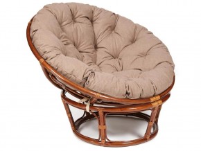 Кресло Papasan 23/01 W с подушкой Pecan, экошерсть Коричневый в Когалыме - kogalym.magazin-mebel74.ru | фото