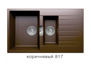 Мойка кварцевая Tolero Loft TL-860 Коричневый 817 в Когалыме - kogalym.magazin-mebel74.ru | фото