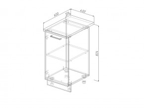 Н 40 Модуль нижний Без Столешницы МН 40 в Когалыме - kogalym.magazin-mebel74.ru | фото