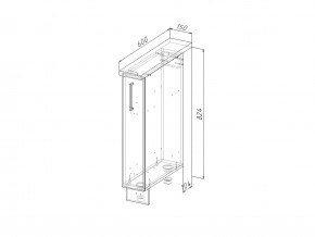 НМ 15 Модуль нижний 150 мм Без Столешницы в Когалыме - kogalym.magazin-mebel74.ru | фото