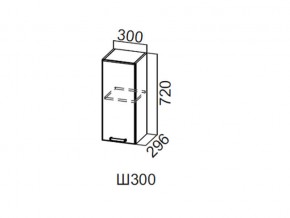 Ш300/720 Шкаф навесной 300/720 в Когалыме - kogalym.magazin-mebel74.ru | фото