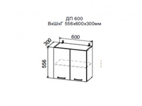 Шкаф верхний ДП600мм с 2-мя дверками в Когалыме - kogalym.magazin-mebel74.ru | фото